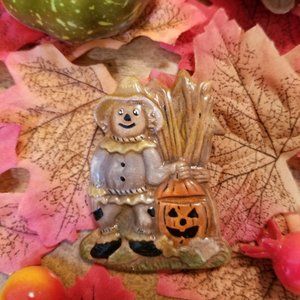 Vintage Ceramic Fall/Halloween Brooch/Pin